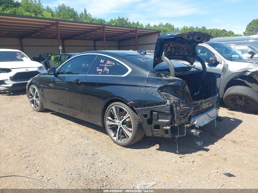 2018 BMW 4er VIN WBA4W7C53JAB93501 IAAI salvage auction — REAR END, Salvage (Alabama), sold $8,800 on 2026-07-29 (photo 3)