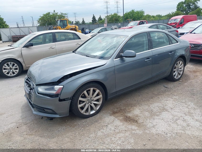 2013 Audi A4 VIN WAUFFAFL8DN046438 IAAI salvage auction — FRONT END, Salvage (Illinois), sold $1,200 on 2026-07-06 (photo 2)