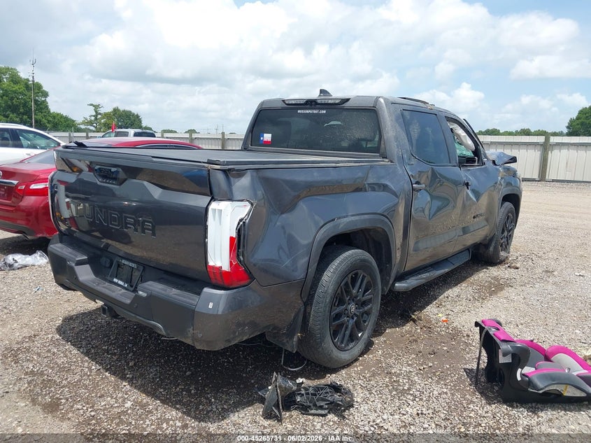 2025 Toyota Tundra VIN 5TFZA5AB1SX048134 IAAI salvage auction — ROLLOVER, Salvage (Louisiana), sold $12,000 on 2026-07-29 (photo 4)