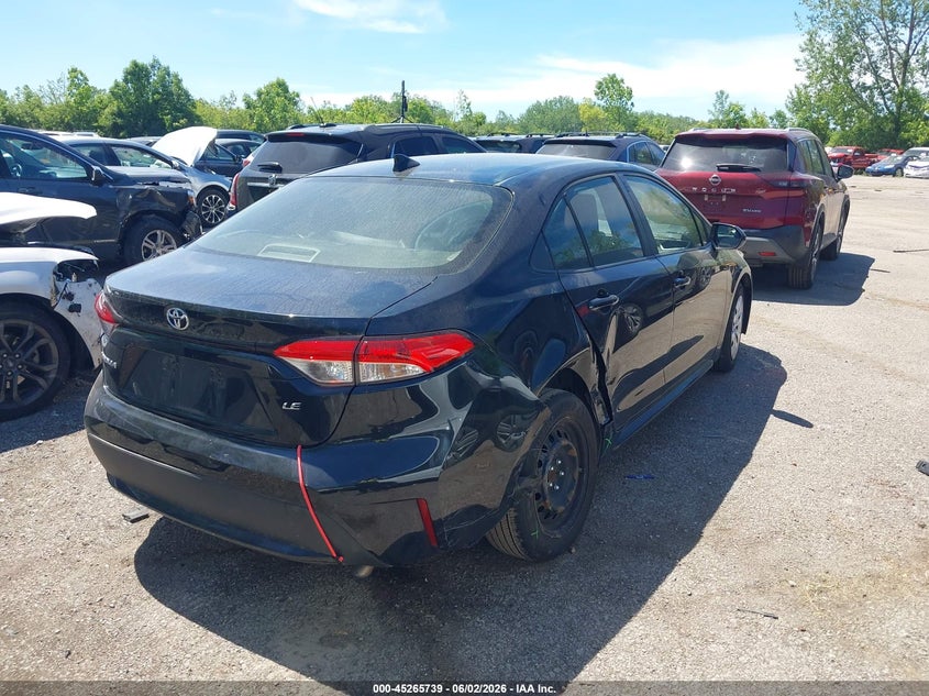 2020 Toyota Corolla VIN JTDEPRAE6LJ105978 IAAI salvage auction — RIGHT SIDE, Salvage Title, sold $5,150 on 2026-07-14 (photo 4)