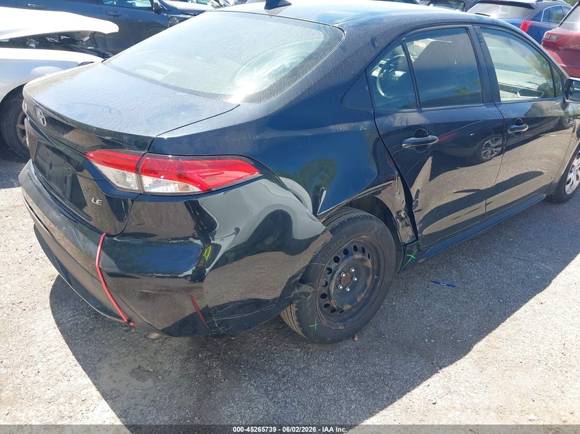 2020 Toyota Corolla VIN JTDEPRAE6LJ105978 IAAI salvage auction — RIGHT SIDE, Salvage Title, sold $5,150 on 2026-07-14 (photo 6)