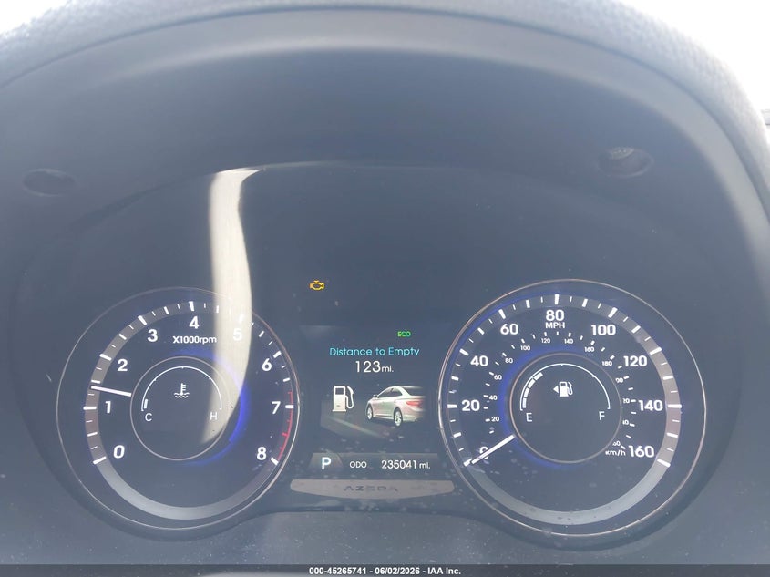2014 Hyundai Azera VIN KMHFH4JG4EA362576 IAAI salvage auction — NORMAL WEAR, Clear (Arkansas), sold $700 on 2026-07-08 (photo 7)