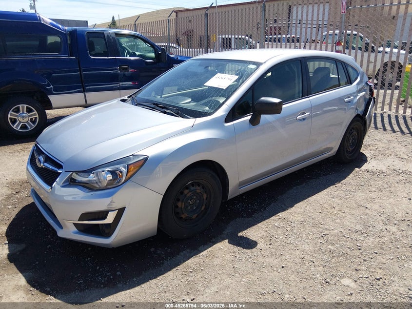 2016 Subaru Impreza VIN JF1GPAA66G8251447 IAAI salvage auction — LEFT REAR, Salvage (Nevada), sold $2,650 on 2026-07-24 (photo 2)