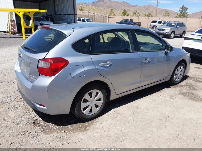 2016 Subaru Impreza VIN JF1GPAA66G8251447 IAAI salvage auction — LEFT REAR, Salvage (Nevada), sold $2,650 on 2026-07-24 (photo 4)