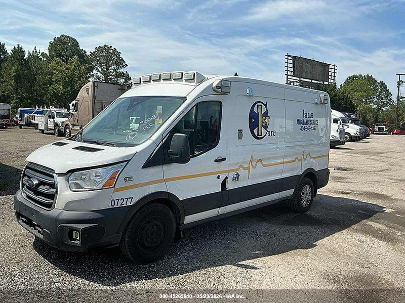 2020 Ford Transit VIN 1FDBR1CG9LKB09008 IAAI salvage auction — UNKNOWN, Clear (Georgia), sold $16,750 on 2026-07-29 (photo 1)