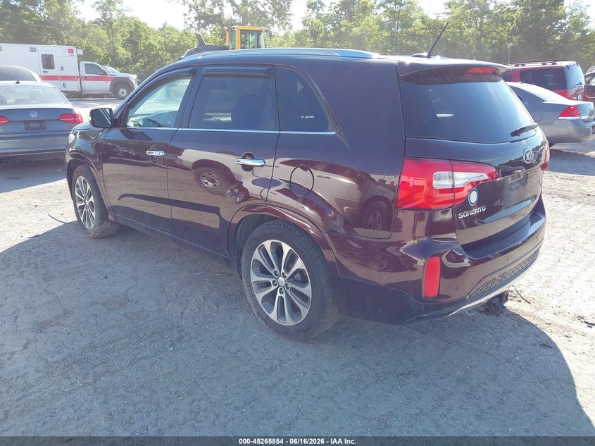 2014 Kia Sorento VIN 5XYKW4A79EG479207 IAAI salvage auction — FRONT END, Salvage (Kentucky), sold $1,900 on 2026-07-20 (photo 3)