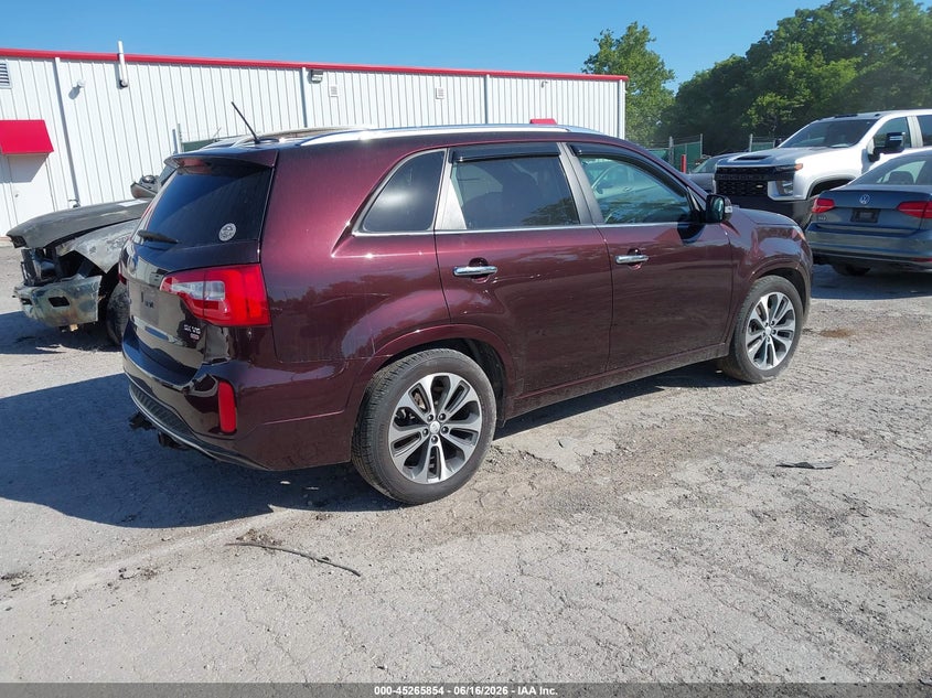 2014 Kia Sorento VIN 5XYKW4A79EG479207 IAAI salvage auction — FRONT END, Salvage (Kentucky), sold $1,900 on 2026-07-20 (photo 4)