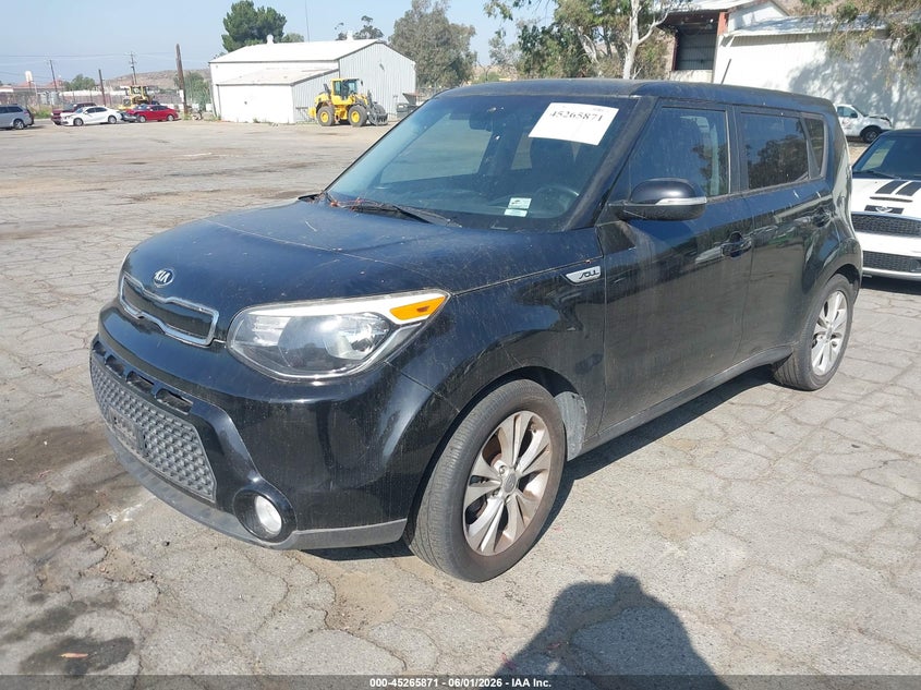 2016 Kia Soul VIN KNDJX3A57G7292551 IAAI salvage auction — NORMAL WEAR, Clear - Dealer Only (California), sold $600 on 2026-07-14 (photo 2)