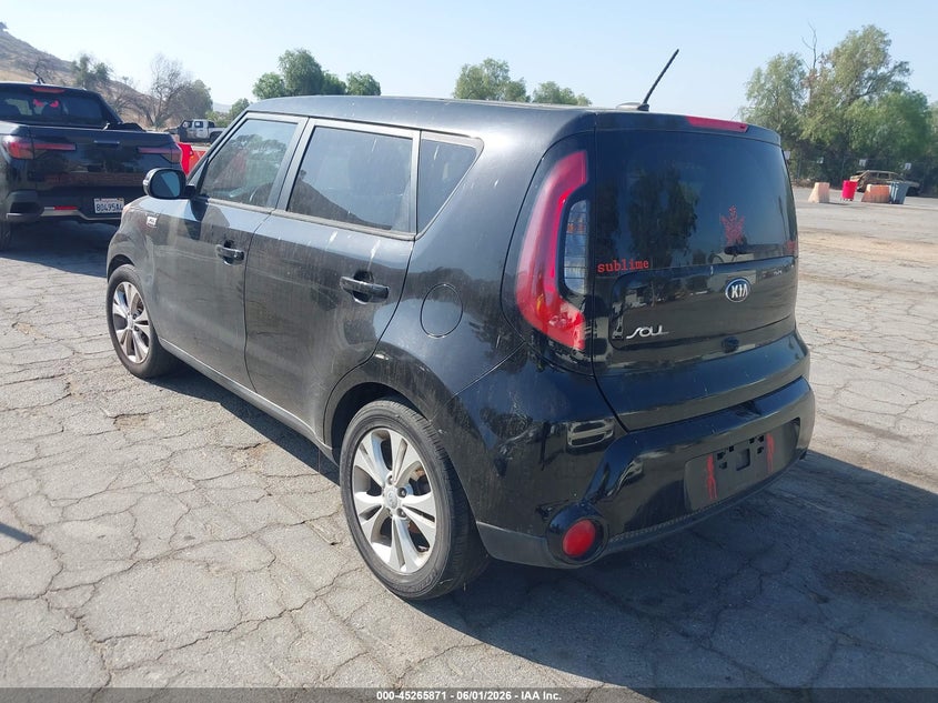 2016 Kia Soul VIN KNDJX3A57G7292551 IAAI salvage auction — NORMAL WEAR, Clear - Dealer Only (California), sold $600 on 2026-07-14 (photo 3)