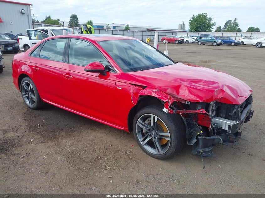 2017 Audi A4 VIN WAUENAF43HN067436 IAAI salvage auction — FRONT END, Bill Of Sale (Washington), sold $1,650 on 2026-07-14 (photo 1)
