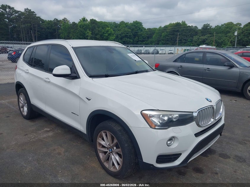 2015 BMW X3 VIN 5UXWZ7C51F0M83280 IAAI salvage auction — NORMAL WEAR, Repossession Paperwork (Georgia), sold $875 on 2026-07-15 (photo 1)