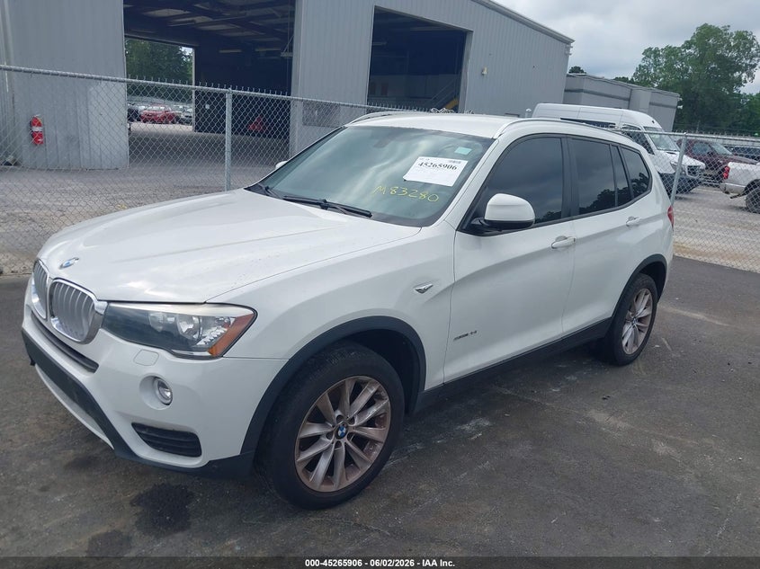 2015 BMW X3 VIN 5UXWZ7C51F0M83280 IAAI salvage auction — NORMAL WEAR, Repossession Paperwork (Georgia), sold $875 on 2026-07-15 (photo 2)