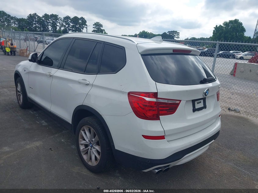 2015 BMW X3 VIN 5UXWZ7C51F0M83280 IAAI salvage auction — NORMAL WEAR, Repossession Paperwork (Georgia), sold $875 on 2026-07-15 (photo 3)
