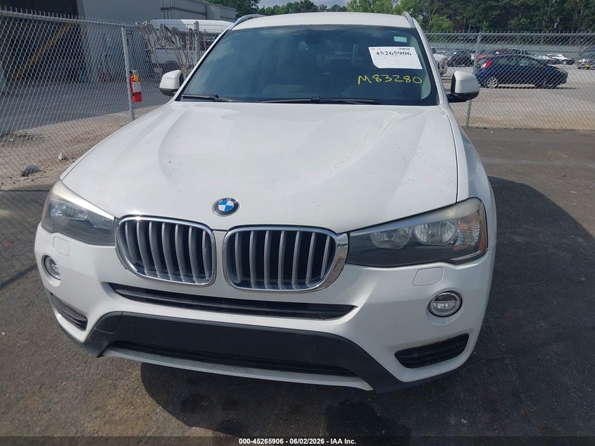 2015 BMW X3 VIN 5UXWZ7C51F0M83280 IAAI salvage auction — NORMAL WEAR, Repossession Paperwork (Georgia), sold $875 on 2026-07-15 (photo 6)