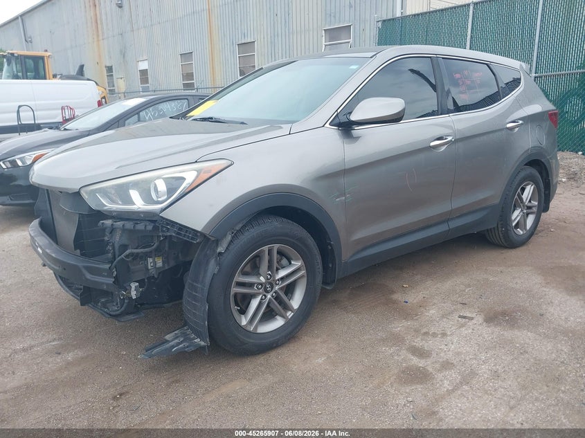 2017 Hyundai Santa fe VIN 5XYZT3LB4HG381094 IAAI salvage auction — SIDE, Salvage Title, sold $1,800 on 2026-07-23 (photo 2)