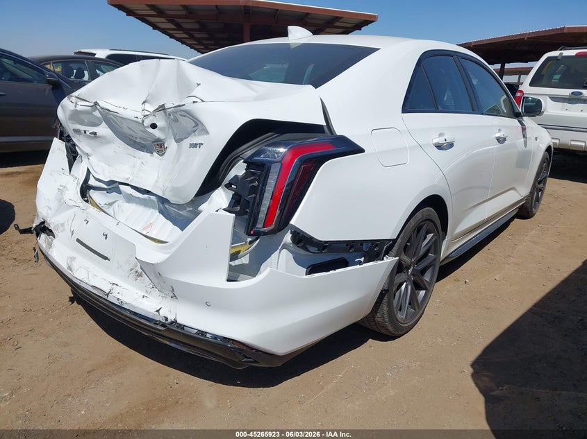 2024 Cadillac Ct4 VIN 1G6DC5RK8R0123863 IAAI salvage auction — FRONT END, Salvage Title, sold $10,100 on 2026-07-21 (photo 4)