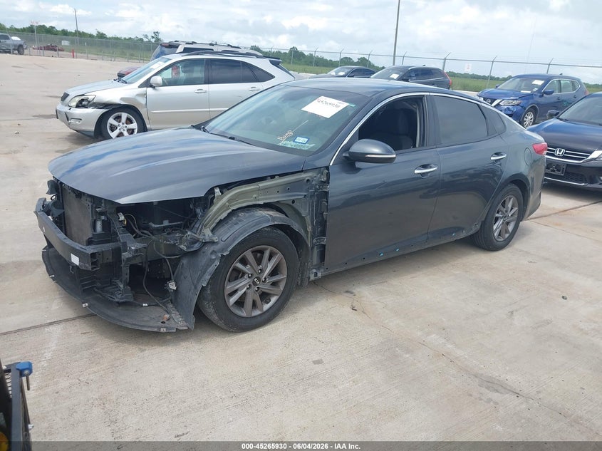 2020 Kia Optima VIN 5XXGT4L30LG445506 IAAI salvage auction — FRONT END, Salvage Title, sold $1,450 on 2026-07-24 (photo 2)