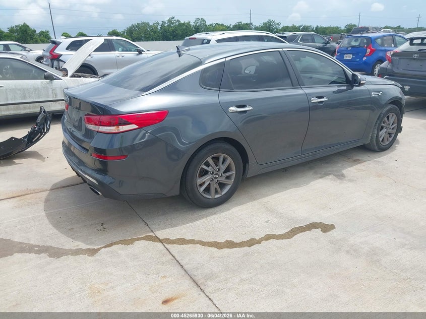 2020 Kia Optima VIN 5XXGT4L30LG445506 IAAI salvage auction — FRONT END, Salvage Title, sold $1,450 on 2026-07-24 (photo 4)