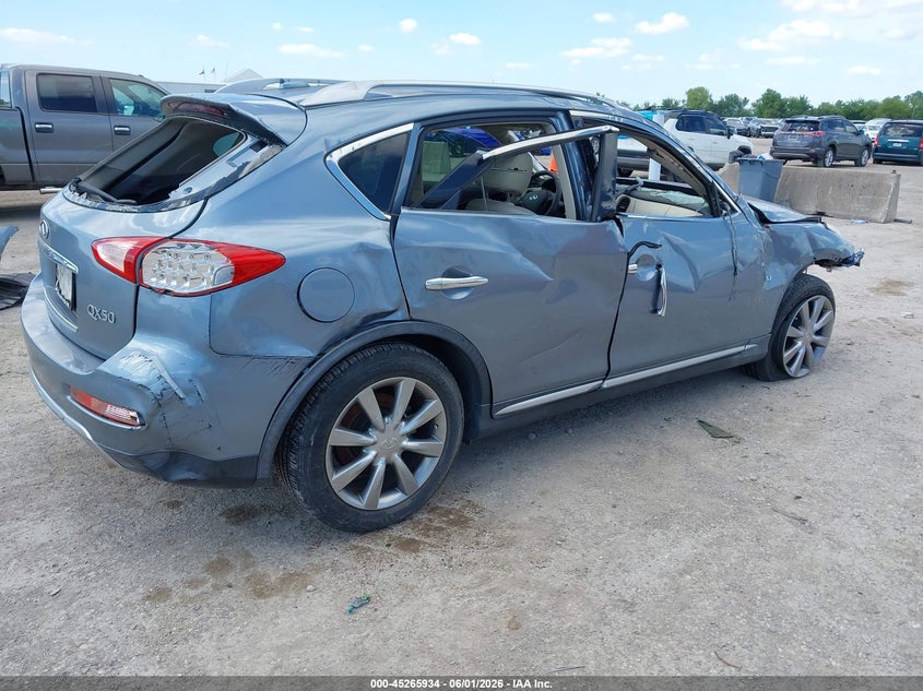2017 Infiniti Qx50 VIN JN1BJ0RP1HM390295 IAAI salvage auction — ROLLOVER, Original (Texas), sold $1,350 on 2026-07-22 (photo 4)