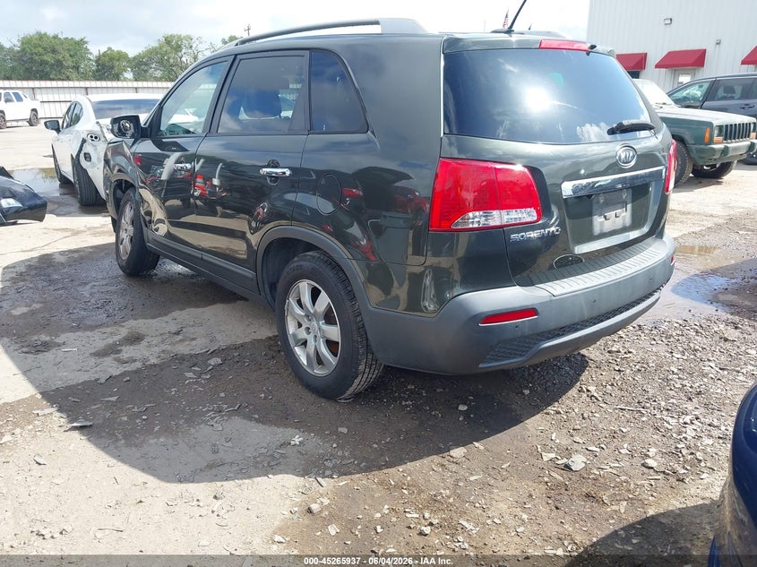 2011 Kia Sorento VIN 5XYKT4A11BG161257 IAAI salvage auction — LEFT FRONT, Salvage (Texas), sold $600 on 2026-07-08 (photo 3)