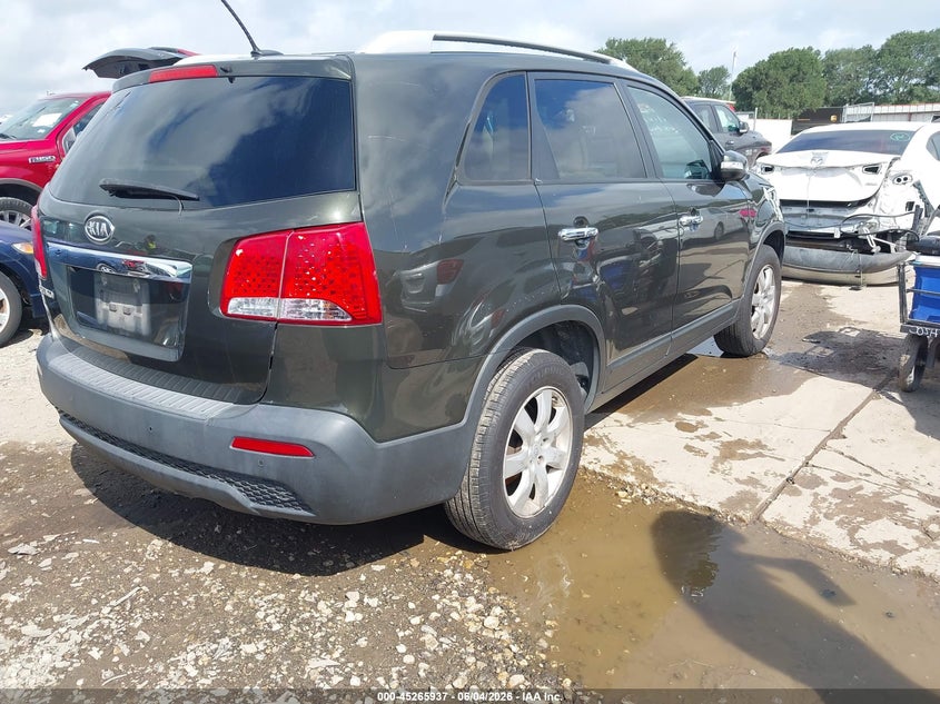 2011 Kia Sorento VIN 5XYKT4A11BG161257 IAAI salvage auction — LEFT FRONT, Salvage (Texas), sold $600 on 2026-07-08 (photo 4)