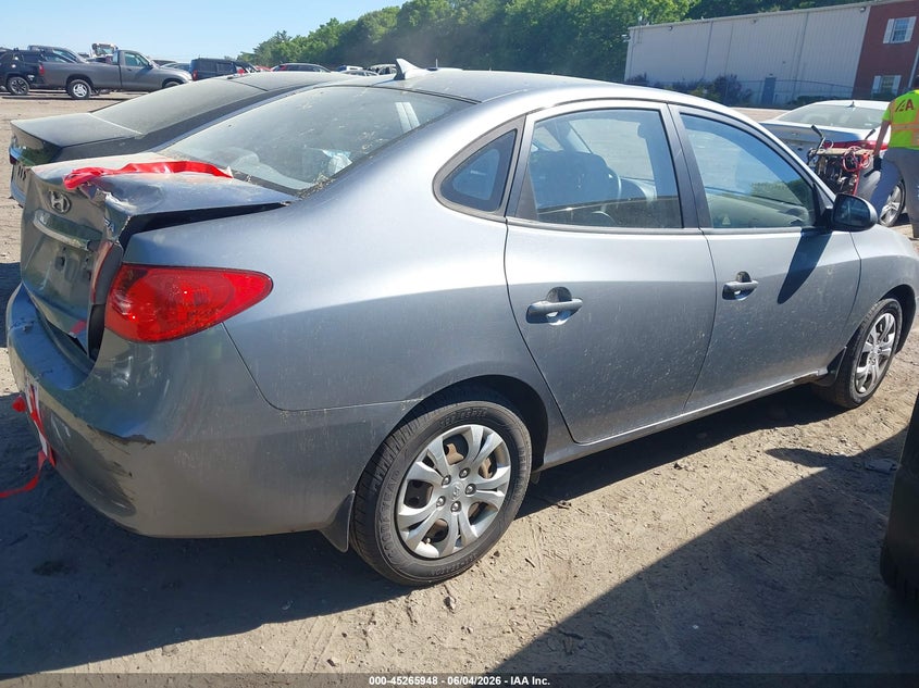 2010 Hyundai Elantra VIN KMHDU4AD2AU153354 IAAI salvage auction — REAR END, Clear (Massachusetts), sold $450 on 2026-07-14 (photo 4)