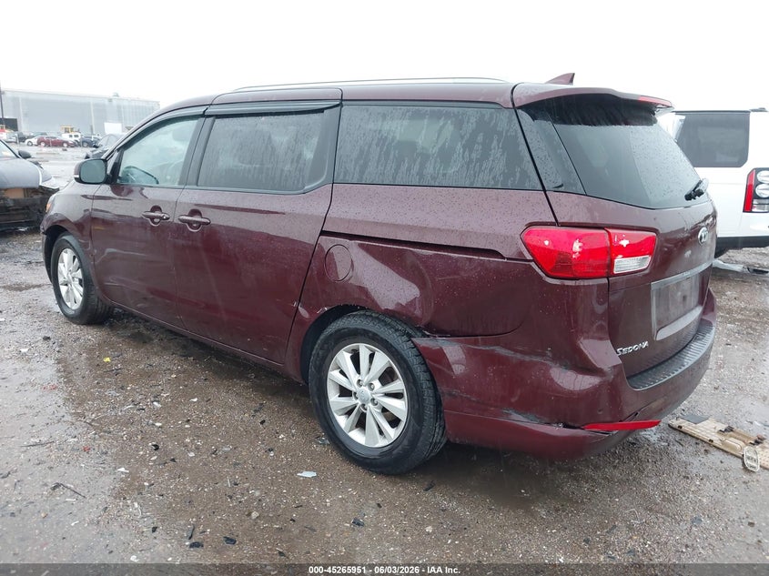2017 Kia SEDONA VIN KNDMB5C16H6284675 IAAI salvage auction — RIGHT SIDE, Salvage Title, sold $1,550 on 2026-07-23 (photo 3)