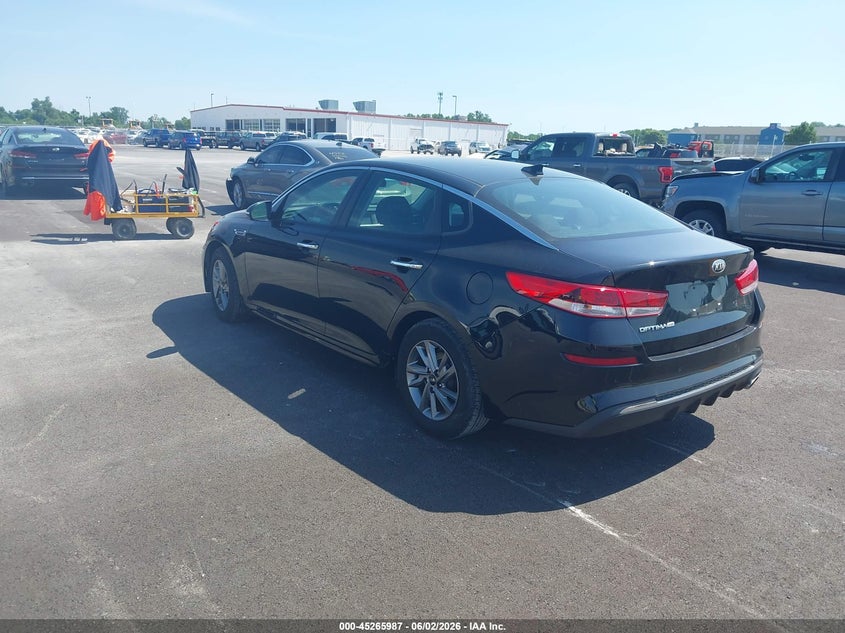 2019 Kia Optima VIN 5XXGT4L3XKG338090 IAAI salvage auction — FRONT END, Salvage (Illinois), sold $1,200 on 2026-07-31 (photo 3)