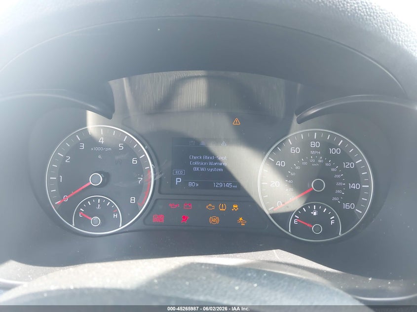 2019 Kia Optima VIN 5XXGT4L3XKG338090 IAAI salvage auction — FRONT END, Salvage (Illinois), sold $1,200 on 2026-07-31 (photo 7)