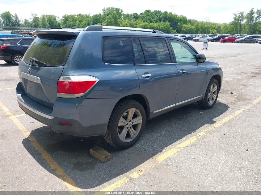 2013 Toyota Highlander VIN 5TDYK3EH3DS097291 IAAI salvage auction — LEFT SIDE, Salvage Title, sold $5,650 on 2026-07-13 (photo 4)