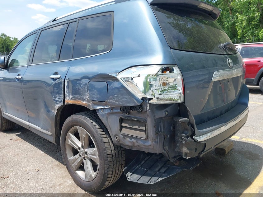 2013 Toyota Highlander VIN 5TDYK3EH3DS097291 IAAI salvage auction — LEFT SIDE, Salvage Title, sold $5,650 on 2026-07-13 (photo 6)