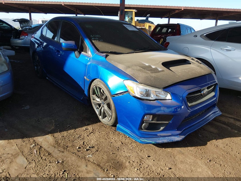 2017 Subaru Wrx VIN JF1VA1E62H8820055 IAAI salvage auction — RIGHT FRONT, Salvage Title, sold $2,850 on 2026-07-21 (photo 1)
