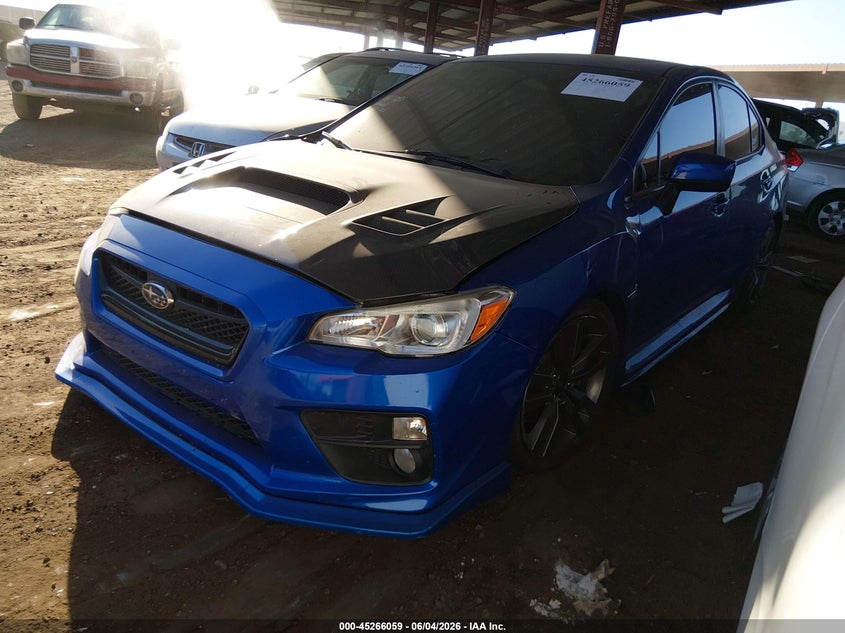 2017 Subaru Wrx VIN JF1VA1E62H8820055 IAAI salvage auction — RIGHT FRONT, Salvage Title, sold $2,850 on 2026-07-21 (photo 2)