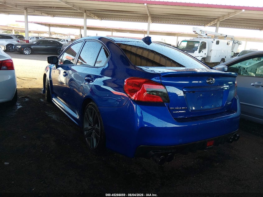 2017 Subaru Wrx VIN JF1VA1E62H8820055 IAAI salvage auction — RIGHT FRONT, Salvage Title, sold $2,850 on 2026-07-21 (photo 3)