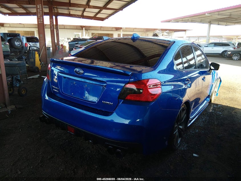 2017 Subaru Wrx VIN JF1VA1E62H8820055 IAAI salvage auction — RIGHT FRONT, Salvage Title, sold $2,850 on 2026-07-21 (photo 4)