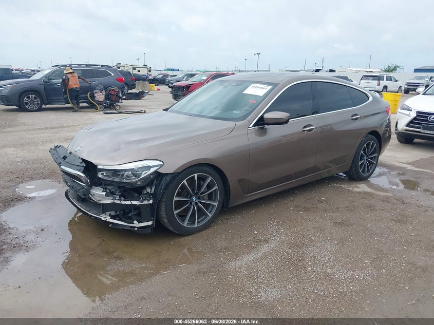2018 BMW 6er VIN WBAJV6C59JBC99557 IAAI salvage auction — FRONT END, Original (Texas), sold $9,500 on 2026-08-05 (photo 2)