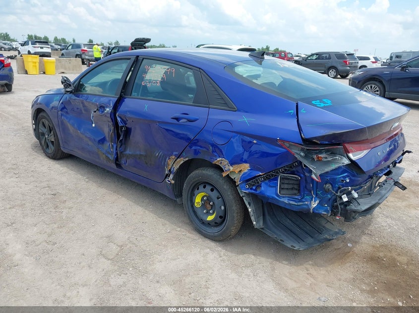 2023 Hyundai Elantra VIN KMHLM4AG3PU449319 IAAI salvage auction — SIDE, Salvage Title, sold $25 on 2026-07-22 (photo 3)