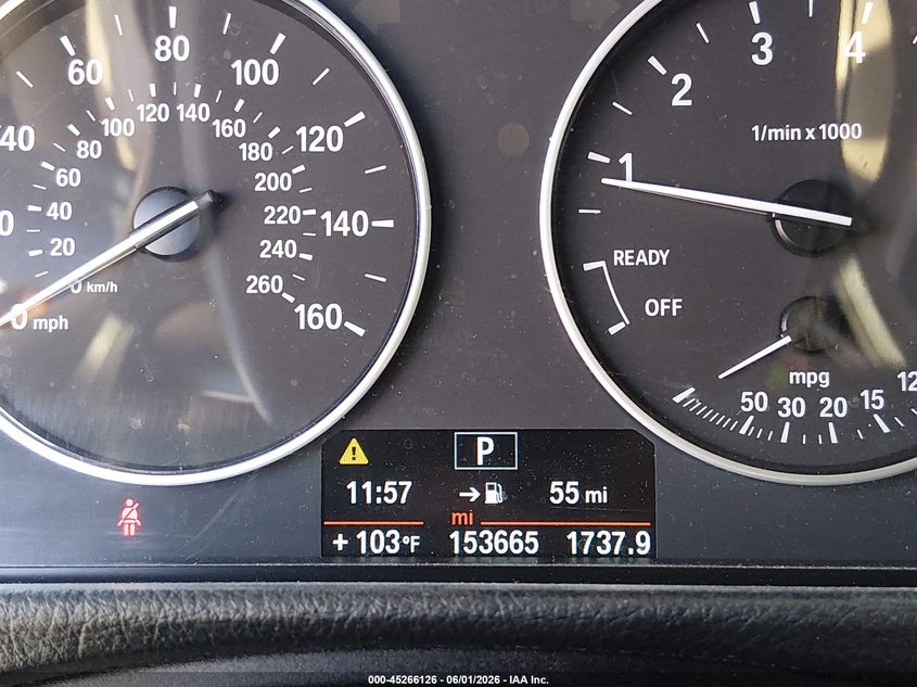 2014 BMW 3er VIN WBA3B1C52EK133940 IAAI salvage auction — LEFT SIDE, Salvage Title, sold $1,500 on 2026-08-07 (photo 7)
