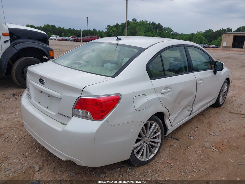 2012 Subaru Impreza VIN JF1GJAD66CH019373 IAAI salvage auction — RIGHT SIDE, Salvage Title, sold $600 on 2026-07-13 (photo 4)