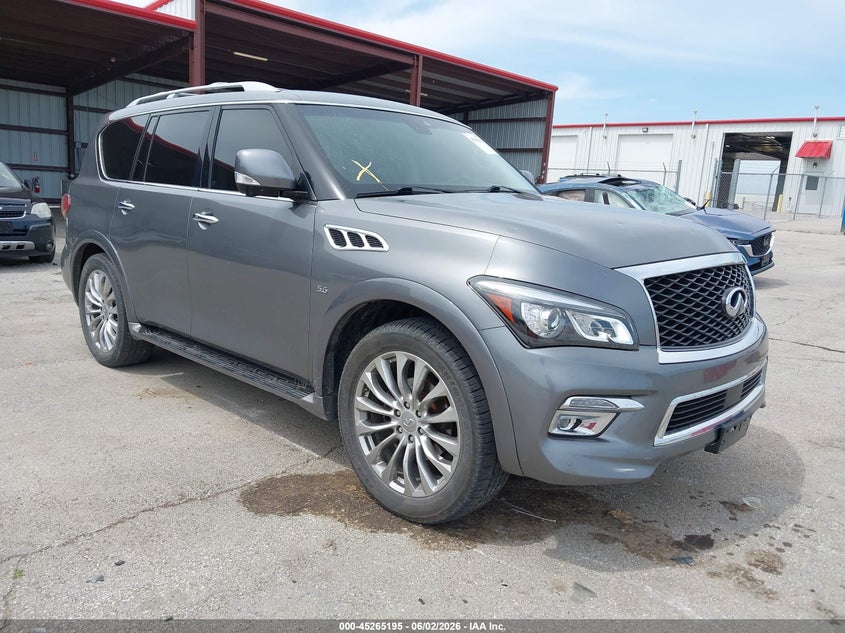 2017 Infiniti Qx80 VIN JN8AZ2NEXH9155404 IAAI salvage auction — HAIL, Salvage Title, sold $4,050 on 2026-07-09 (photo 1)