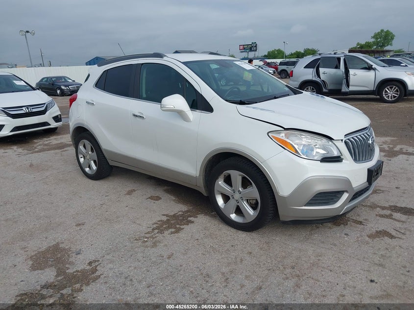 2016 Buick Encore VIN KL4CJASB9GB564639 IAAI salvage auction — HAIL, Original (Texas), sold $1,775 on 2026-07-15 (photo 1)