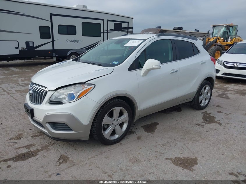 2016 Buick Encore VIN KL4CJASB9GB564639 IAAI salvage auction — HAIL, Original (Texas), sold $1,775 on 2026-07-15 (photo 2)