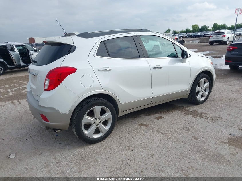 2016 Buick Encore VIN KL4CJASB9GB564639 IAAI salvage auction — HAIL, Original (Texas), sold $1,775 on 2026-07-15 (photo 4)