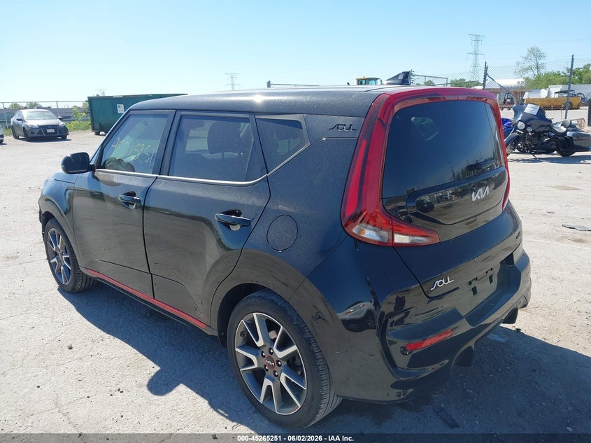 2022 Kia Soul VIN KNDJ63AUXN7801619 IAAI salvage auction — FRONT END, Salvage Title, sold $3,150 on 2026-07-14 (photo 3)