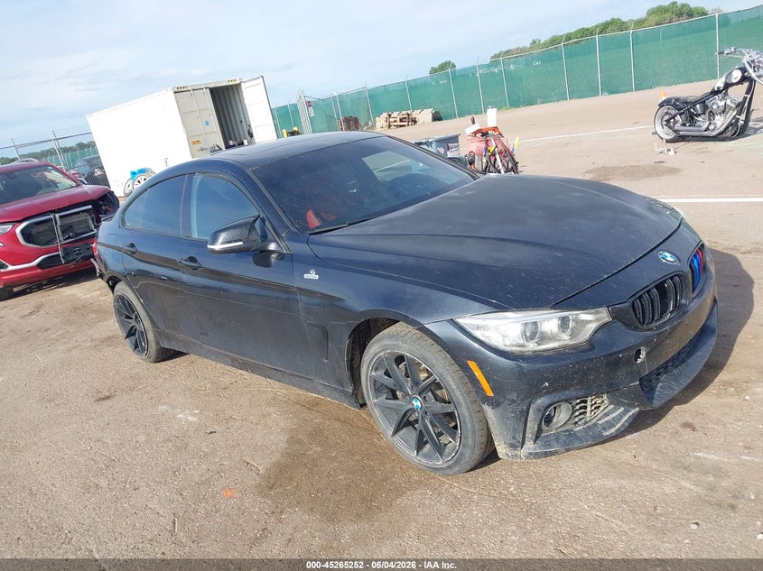2015 BMW 4er VIN WBA4C9C56FD331796 IAAI salvage auction — REAR END, Salvage Title, sold $2,100 on 2026-09-10 (photo 1)