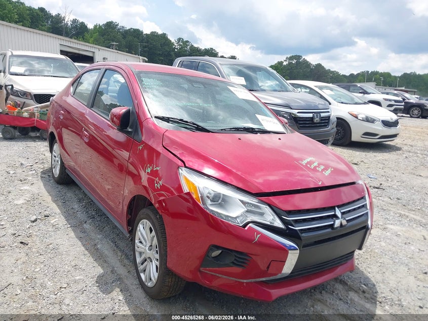 2024 Mitsubishi Mirage VIN ML32FVFJ6RHF18140 IAAI salvage auction — FRONT END, Salvage Title, sold $4,100 on 2026-07-14 (photo 1)