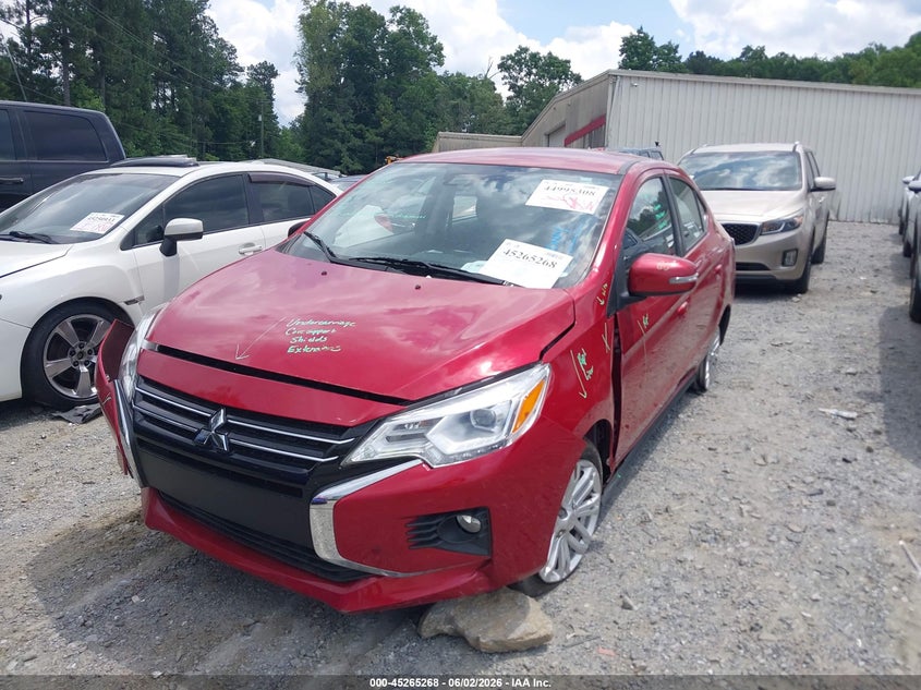 2024 Mitsubishi Mirage VIN ML32FVFJ6RHF18140 IAAI salvage auction — FRONT END, Salvage Title, sold $4,100 on 2026-07-14 (photo 2)