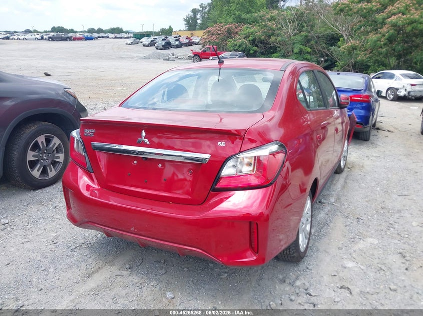 2024 Mitsubishi Mirage VIN ML32FVFJ6RHF18140 IAAI salvage auction — FRONT END, Salvage Title, sold $4,100 on 2026-07-14 (photo 4)