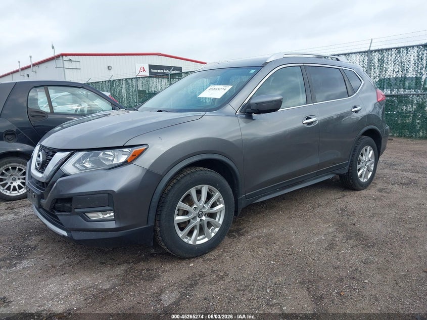2017 Nissan Rogue VIN JN8AT2MV5HW253924 IAAI salvage auction — HAIL, Salvage Title, sold $2,850 on 2026-07-10 (photo 2)