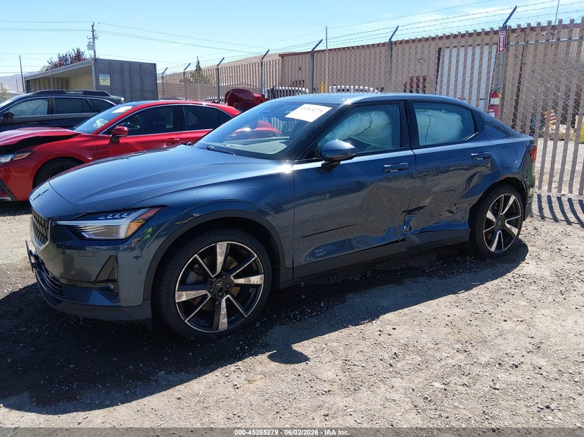 2021 Polestar 2 VIN LPSED3KA4ML006480 IAAI salvage auction — SIDE, Salvage Title, sold $7,800 on 2026-08-09 (photo 2)